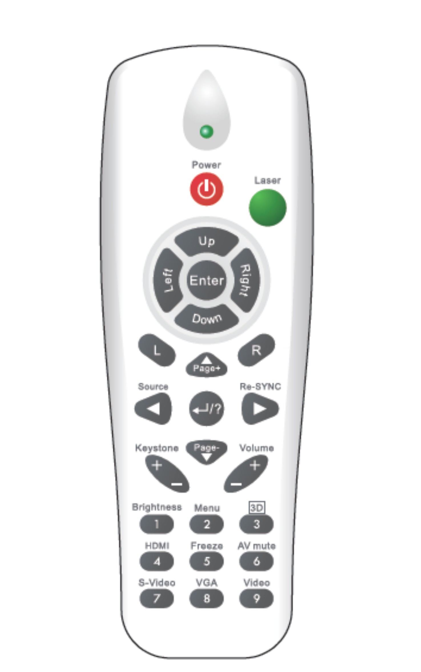 OPTOMA DS550 remote control